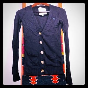 🌷Navy Abercrombie&Fitch Cardigan🍃